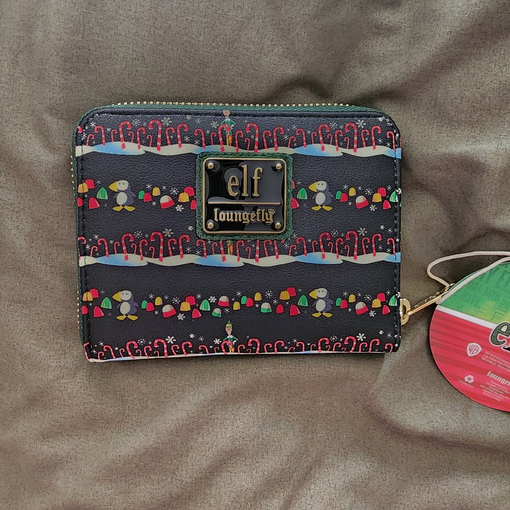Loungefly Black and Red Elf Wallet